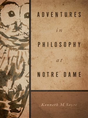 cover image of Adventures in Philosophy at Notre Dame